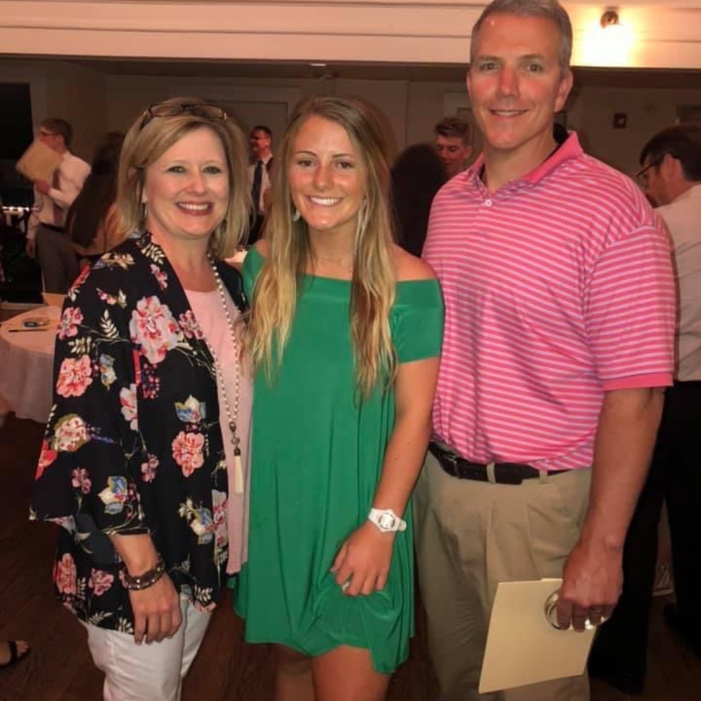 Green off the shoulder dress!